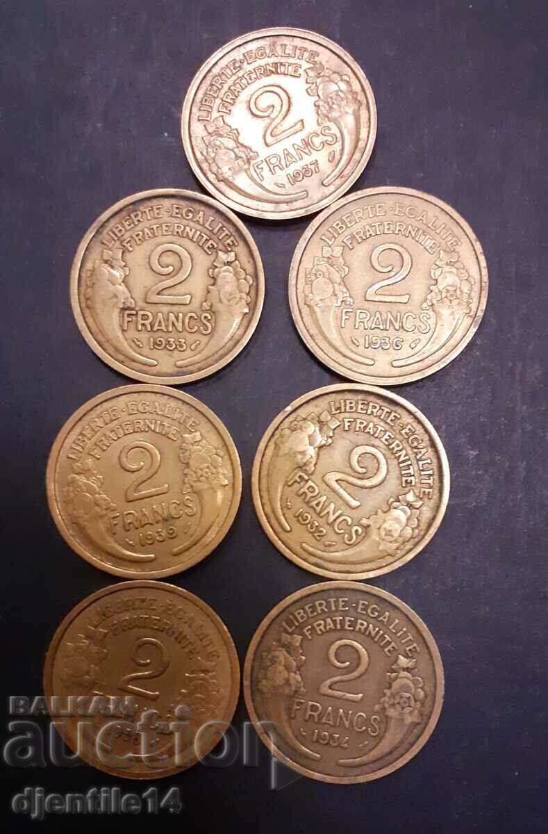 Monede Franța 2 franci