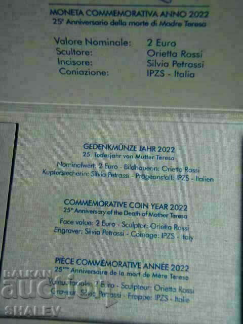 2 Euro 2022 Vaticana "Madre Teresa" (1) Vatican - (2 euro) - 6 2 Euro 2022 Vaticana "Madre Teresa" (1) Vatican - (2 euro) - 6