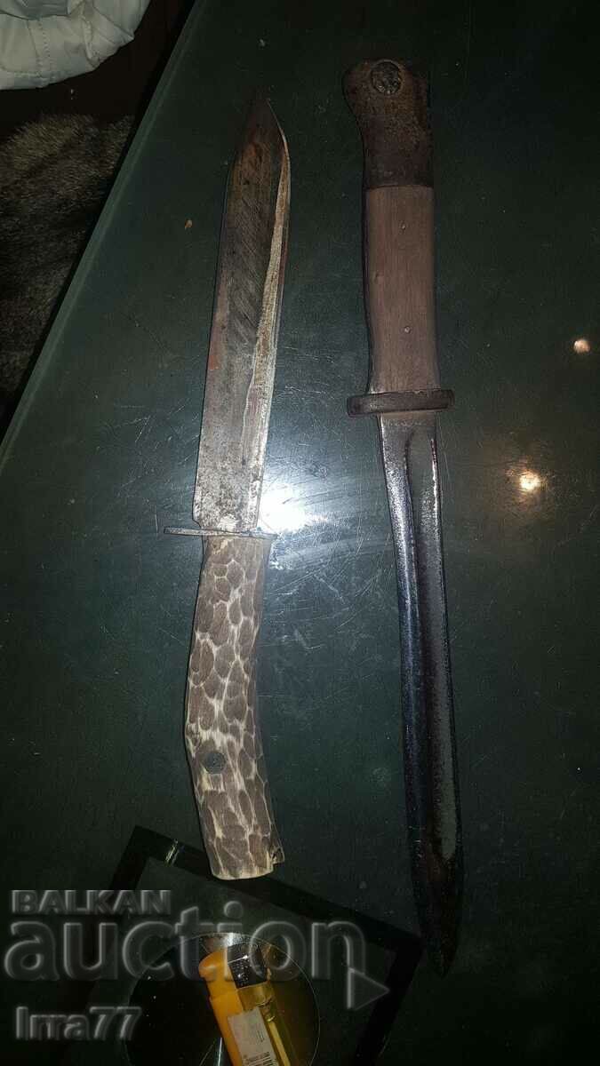 lot bayonet and knife