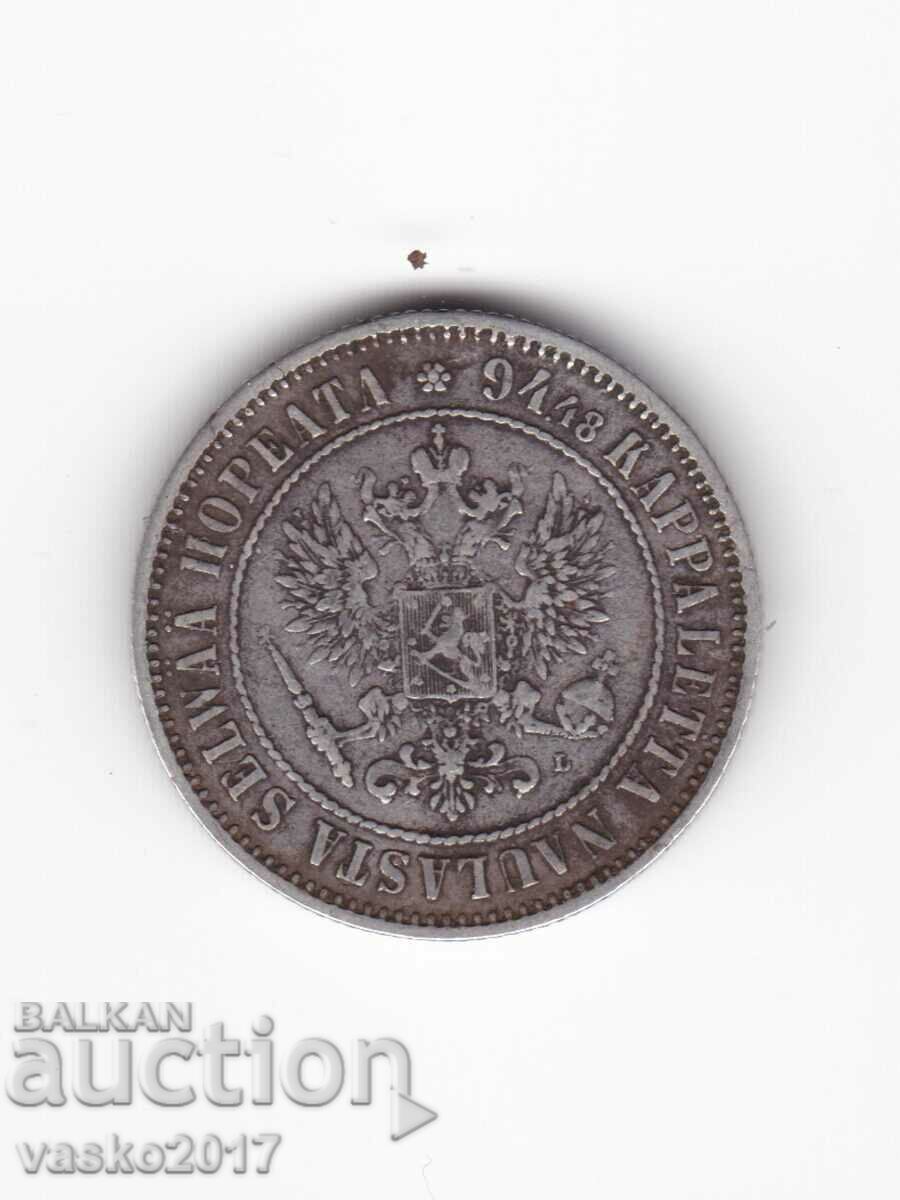 1 MARKKA - 1890 Russia for Finland with price 27.00 BGN | € 13.80 1 MARKKA - 1890 Russia for Finland with price 27.00 BGN | € 13.80