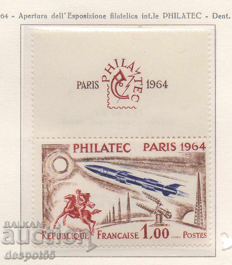 1964. Γαλλία. Φιλοτελική έκθεση "PHILATEC" - Παρίσι.