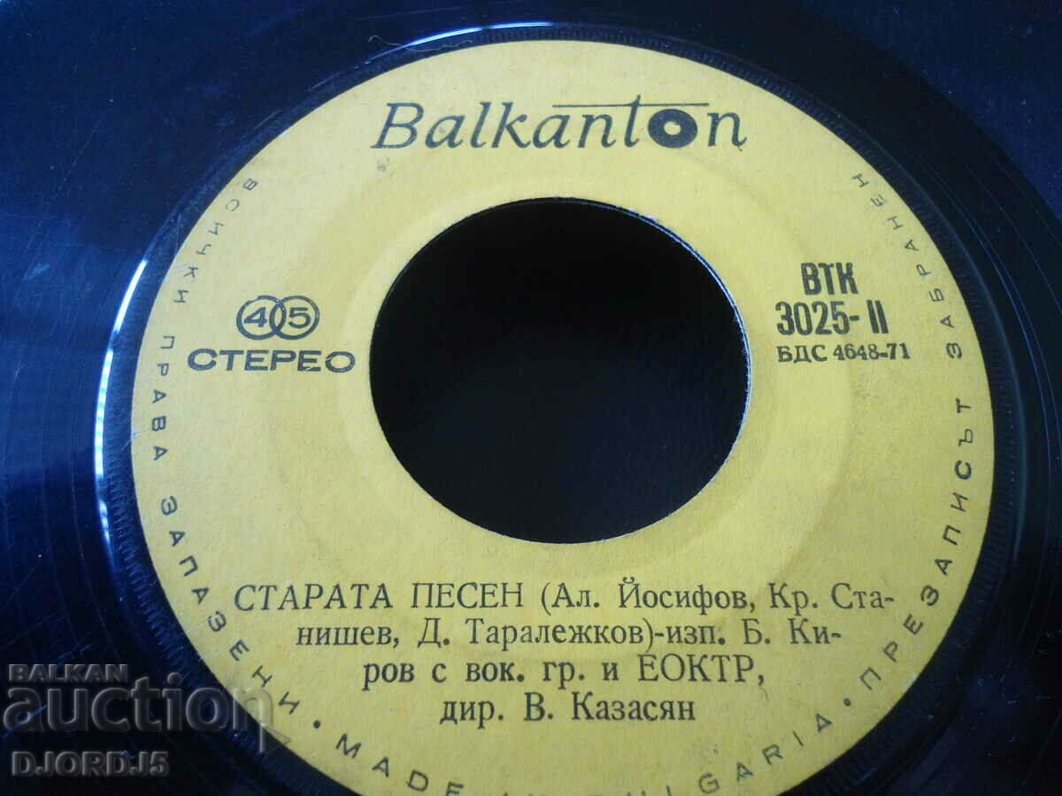 Melodia anului TV 72, disc de gramofon, mic, VTK 3025 cu preț 3.00 BGN | € 1.53