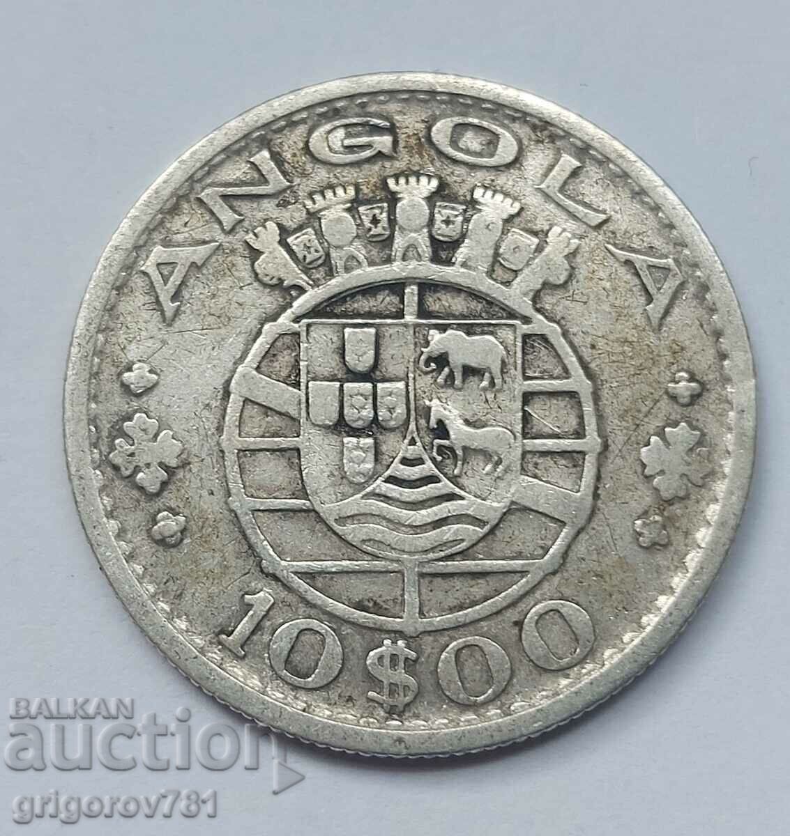 10 ескудо сребро Ангола 1952 - сребърна монета #2