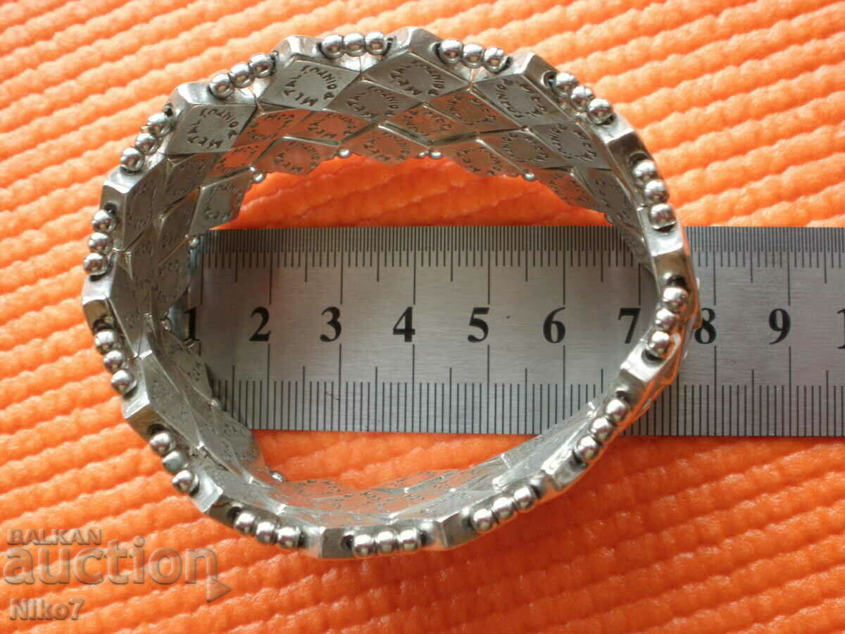 Stretchable metal bracelet - "METAL POINTUS" - 6 Stretchable metal bracelet - "METAL POINTUS" - 6