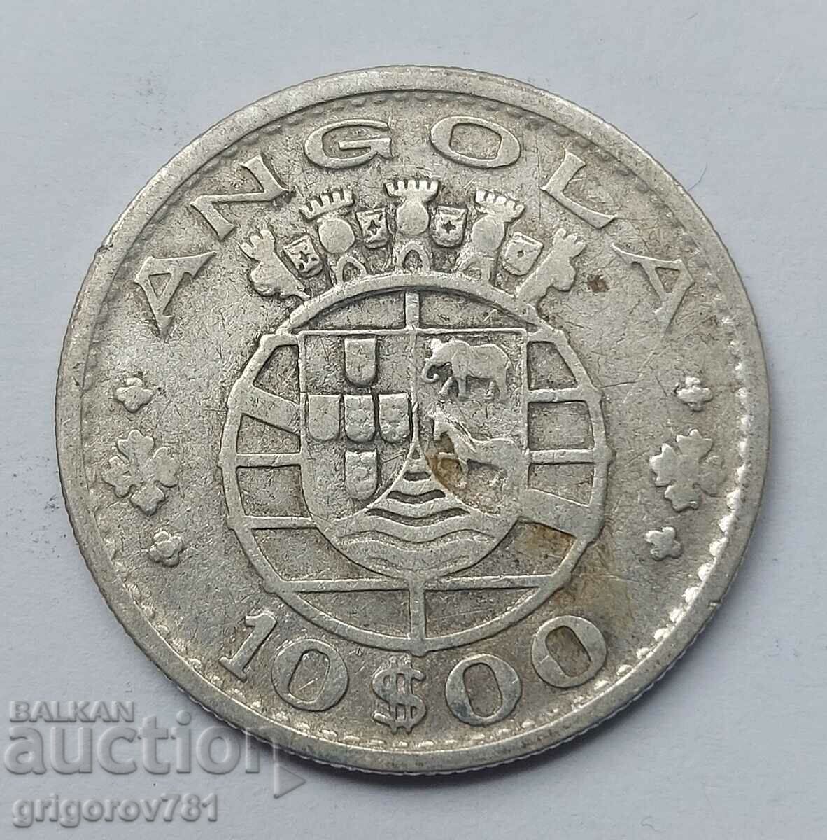 10 Escudo Silver Angola 1952 - Silver Coin #4