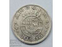 10 ескудо сребро Ангола 1952 - сребърна монета #7