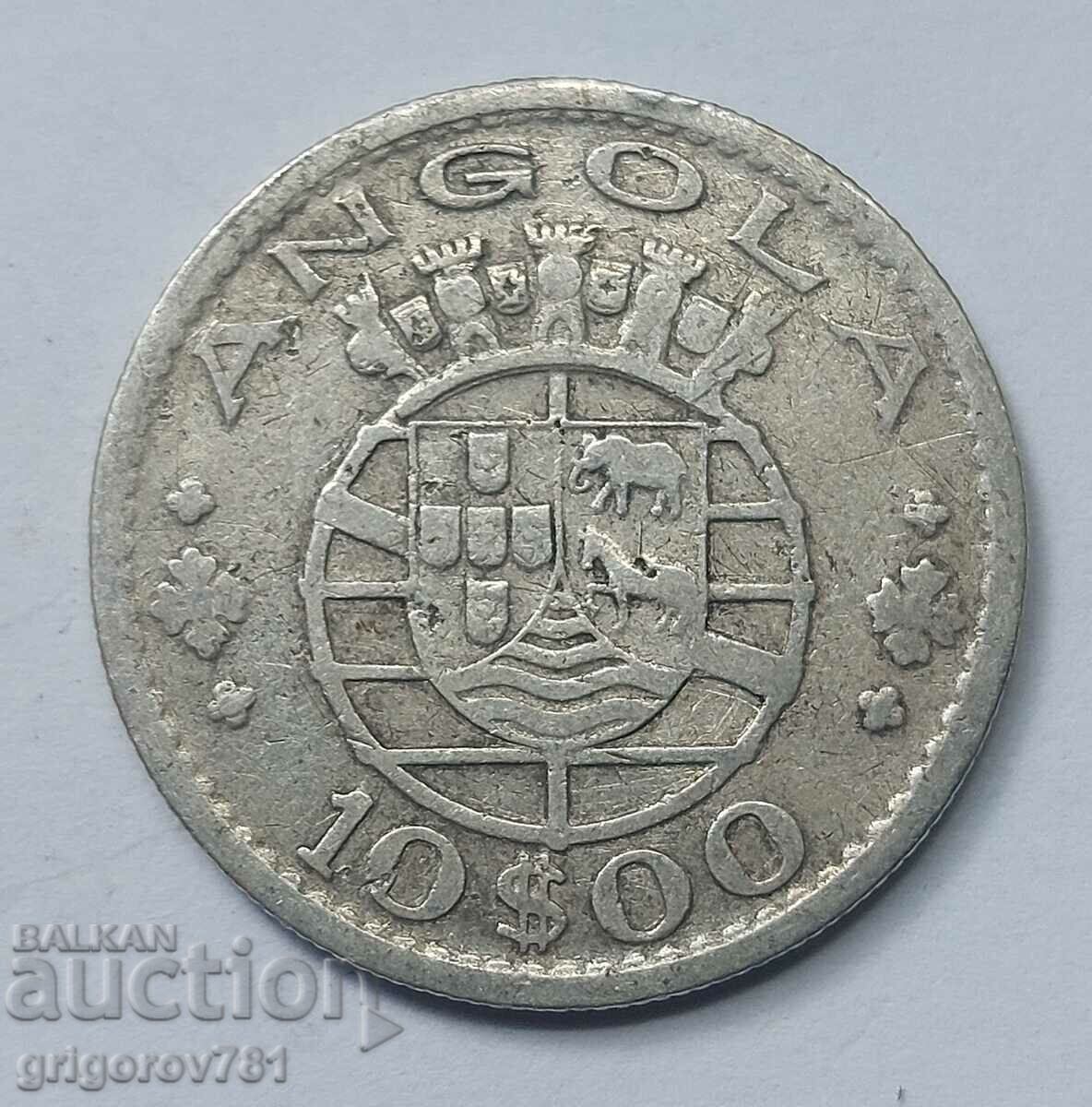 10 ескудо сребро Ангола 1952 - сребърна монета #11