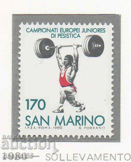 1980 San Marino. European Weightlifting Championships