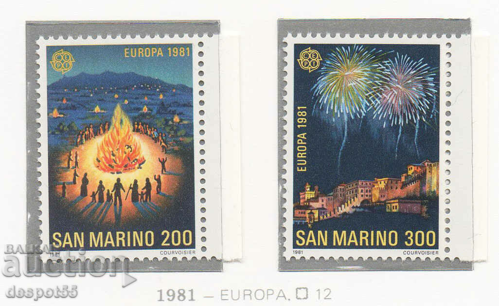 1981 San Marino. Europa. Folclor.