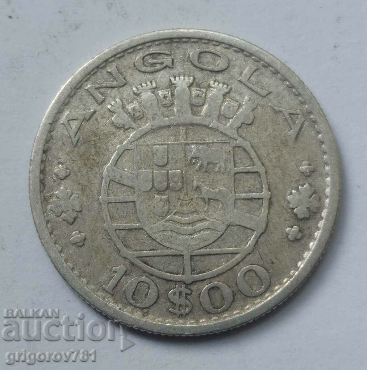 10 Escudo Silver Angola 1955 - Ασημένιο νόμισμα #16