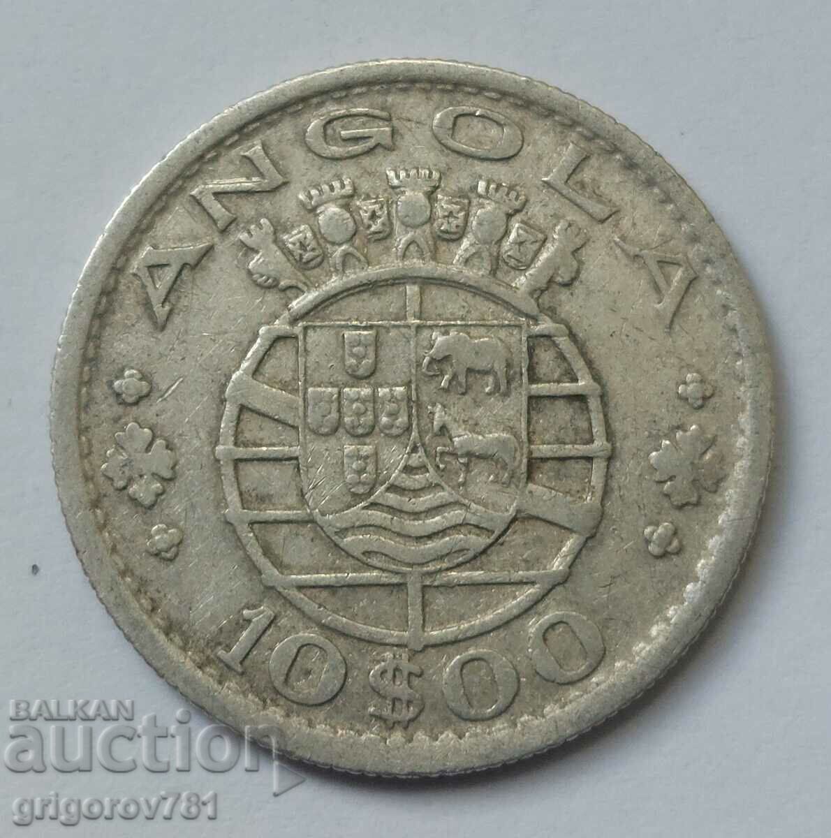 10 Escudo Argint Angola 1955 - Moneda de argint #17