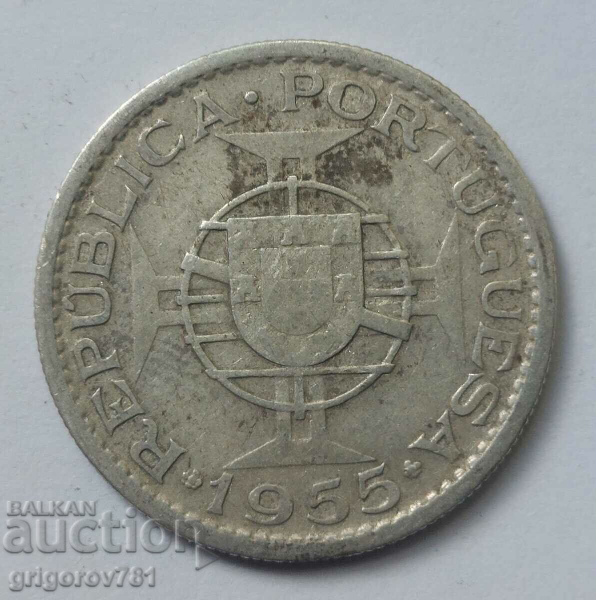 10 Escudo Argint Angola 1955 - Moneda de argint #19 cu preț € 5.88 | 11.50 BGN
