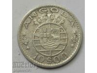10 Escudo Silver Angola 1955 - Silver Coin #22