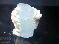natural beryl aquamarine on matrix unique 22 grams