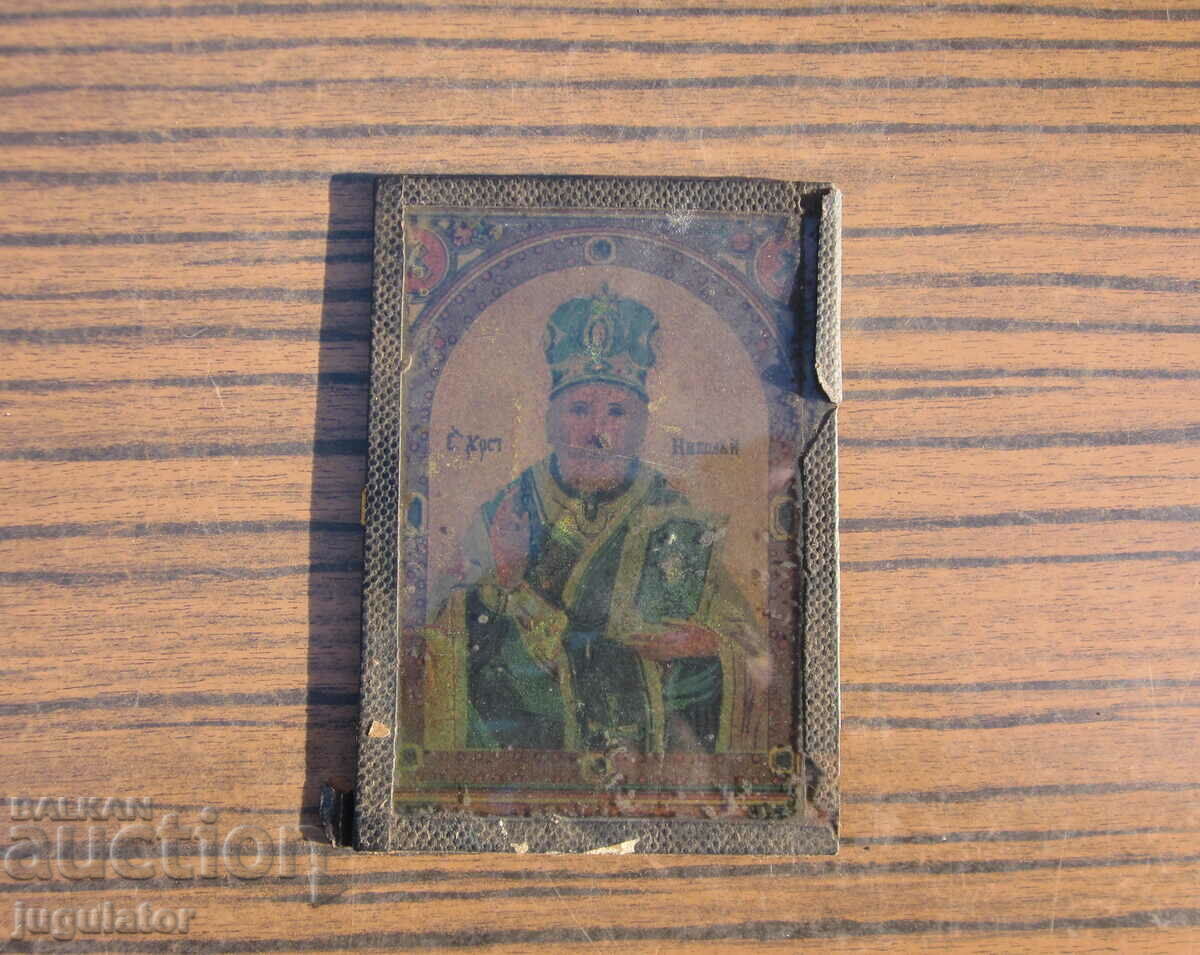Saint Nicholas the Wonderworker old Bulgarian small home icon with price 30.00 BGN | € 15.34 Saint Nicholas the Wonderworker old Bulgarian small home icon with price 30.00 BGN | € 15.34