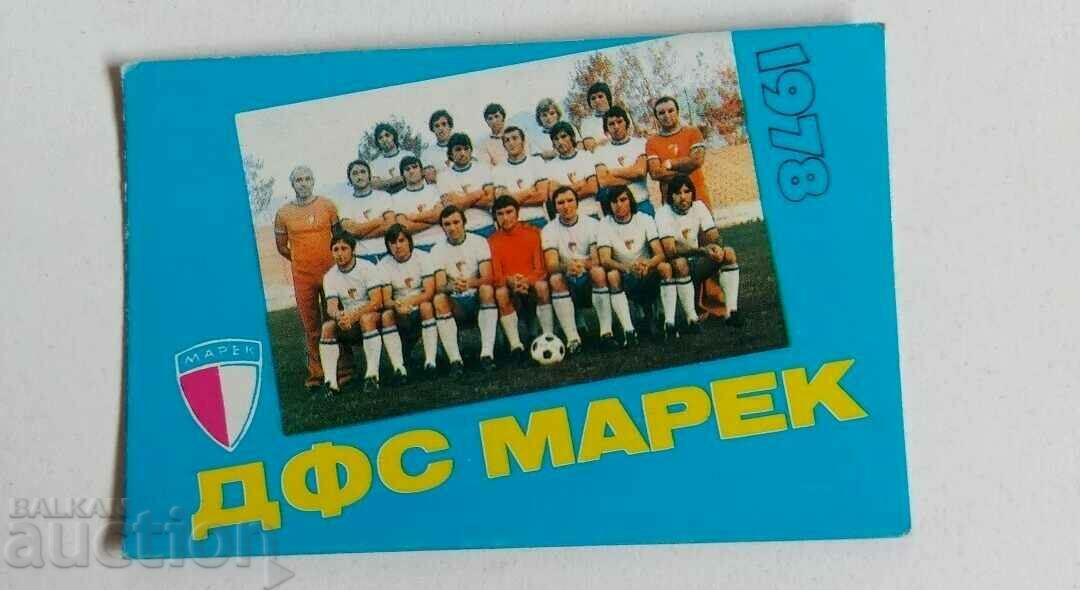 1978 DFS MAREK FOOTBALL SOCCER CALENDAR CALENDAR