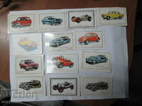 LOT OF OLD CALENDARS 1981 CARS-13 pieces