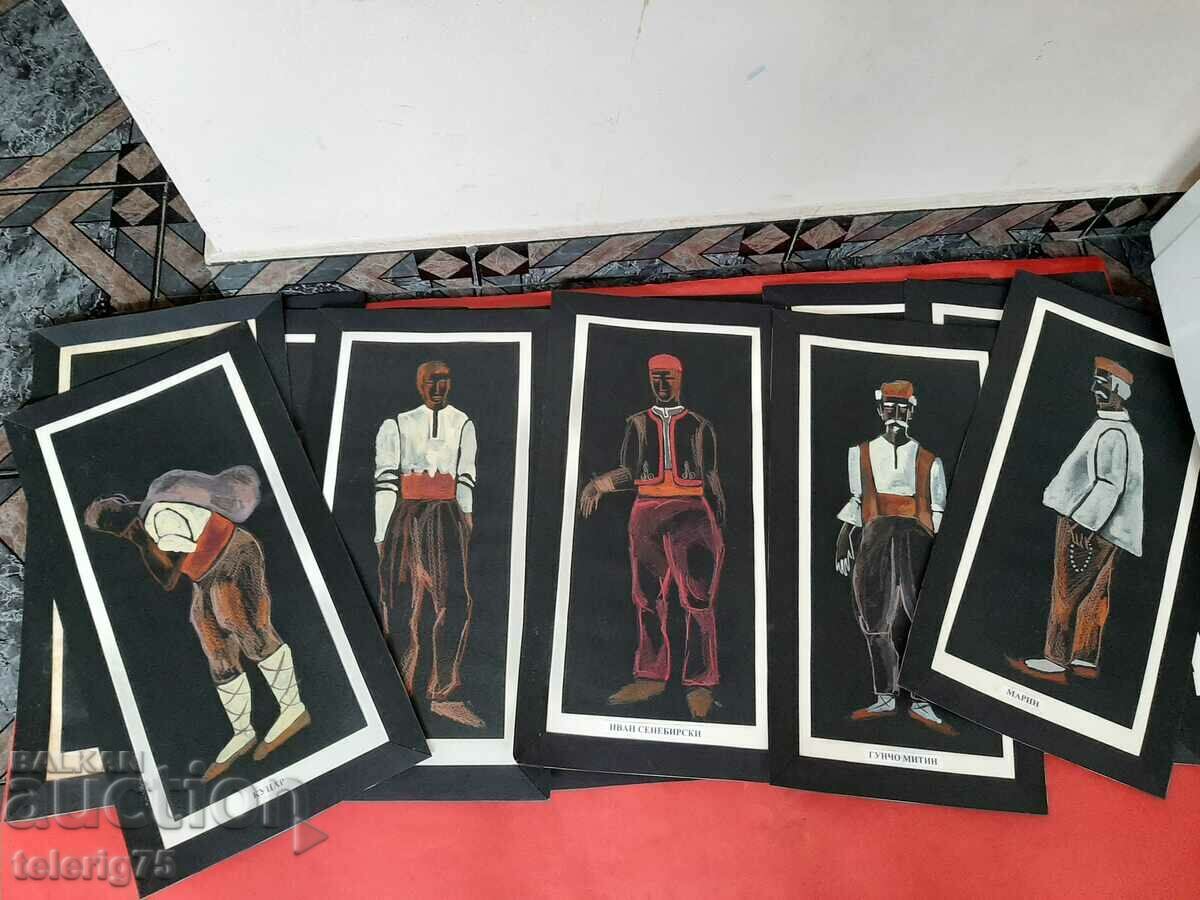 Posters of Characters from 'ALBENA' by Y. Yovkov Stage-1960s - 6 Posters of Characters from 'ALBENA' by Y. Yovkov Stage-1960s - 6