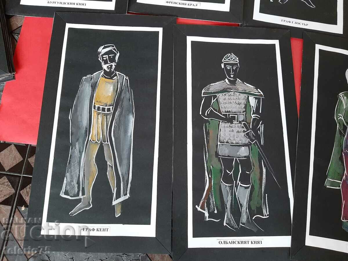 Posters of Characters from Shakespeare's 'King Lear' Production-1960s - 5