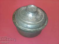 Old Retro 100 Year Old Tinned Copper Pot - 1920's