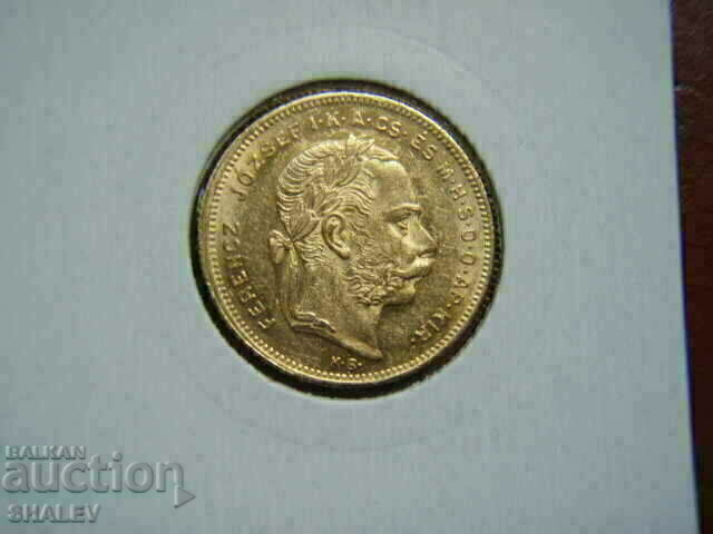 20 Francs / 8 Forint 1876 Hungary - AU (Gold) - 5 20 Francs / 8 Forint 1876 Hungary - AU (Gold) - 5