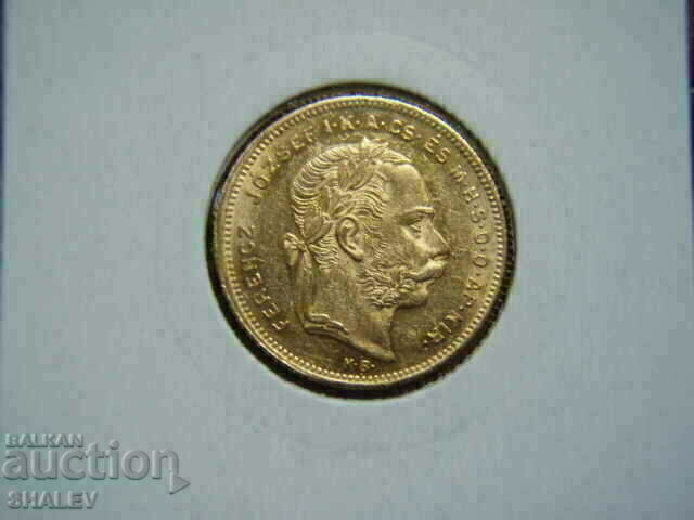 20 Francs / 8 Forint 1876 Hungary - AU (Gold) - 6 20 Francs / 8 Forint 1876 Hungary - AU (Gold) - 6