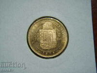 20 Francs / 8 Forint 1876 Hungary - AU (Gold)