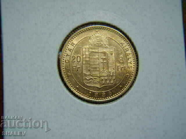 Auction  20 Francs / 8 Forint 1885 Hungary (Hungary) - XF/AU (gold)