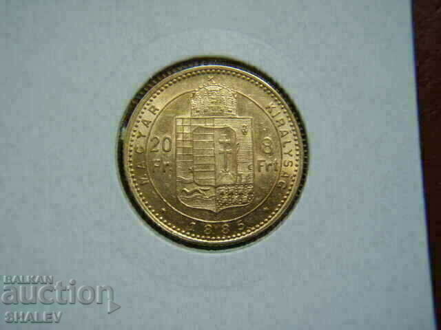 Delivery of 20 Francs / 8 Forint 1885 Hungary (Hungary) - XF/AU (gold)