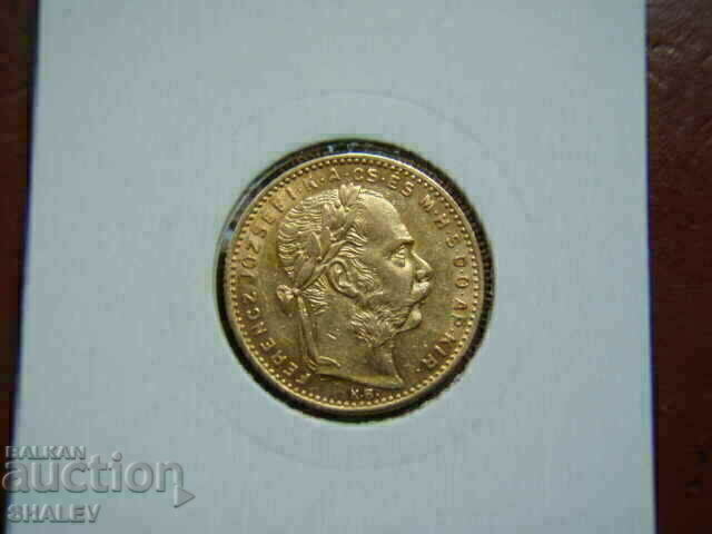 20 Francs / 8 Forint 1887 Hungary - XF/AU (gold) - 5 20 Francs / 8 Forint 1887 Hungary - XF/AU (gold) - 5