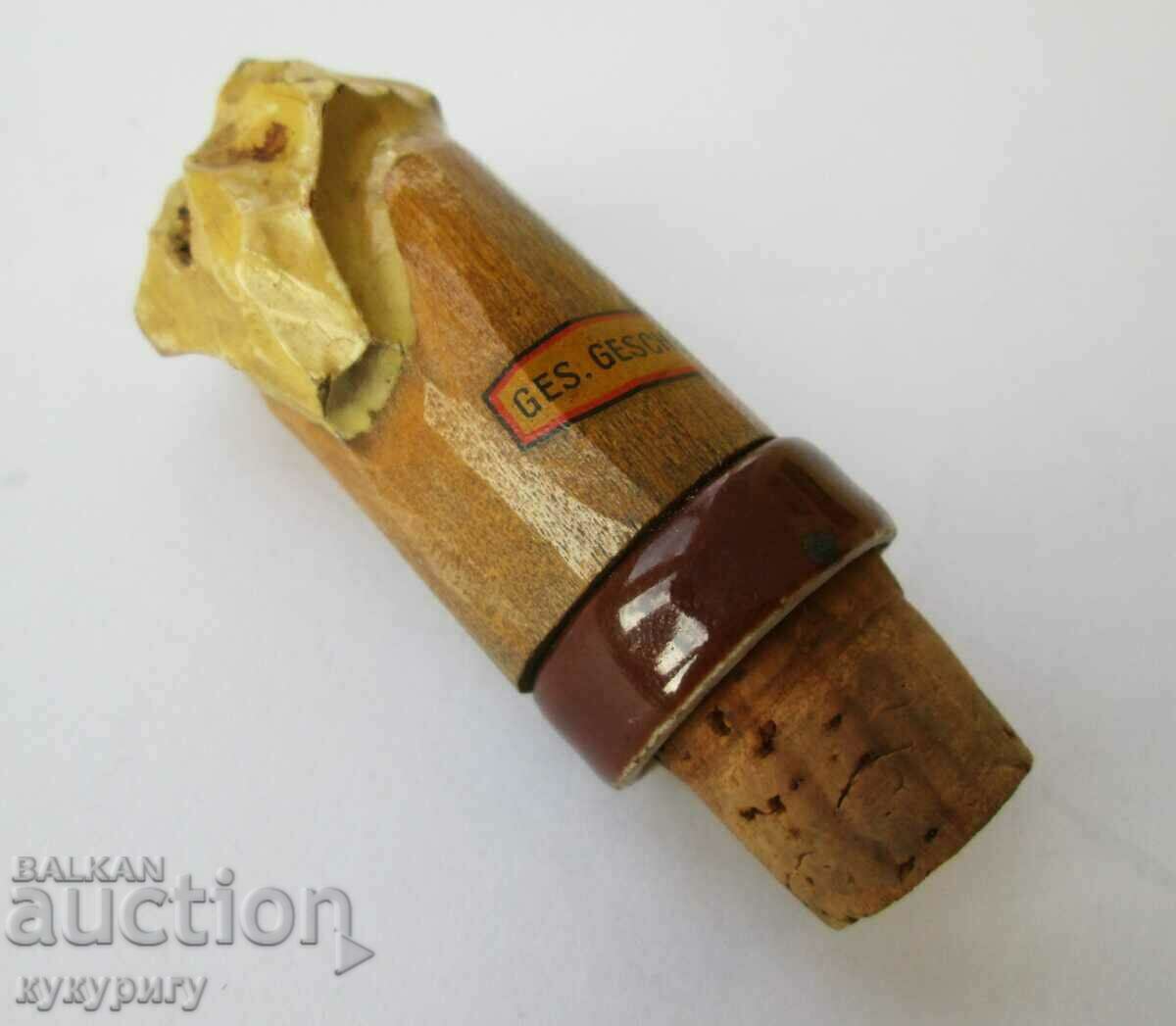 Old German cork stopper in the shape of a beer mug - 7 Old German cork stopper in the shape of a beer mug - 7