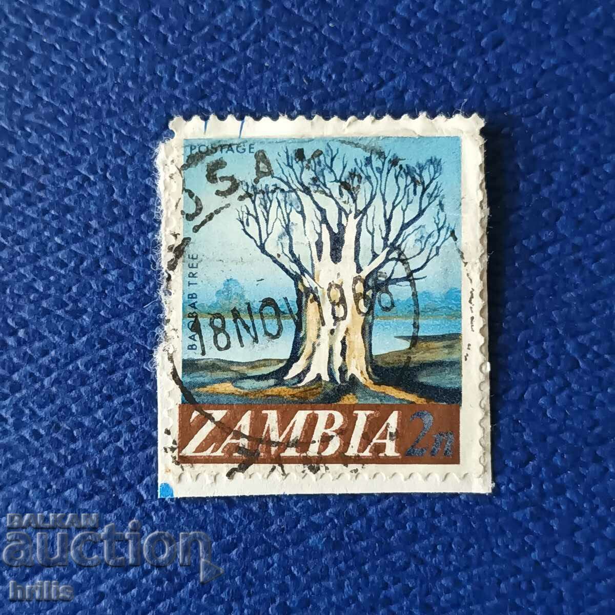 ZAMBIA 1968 - TĂIERE, BAOBAB