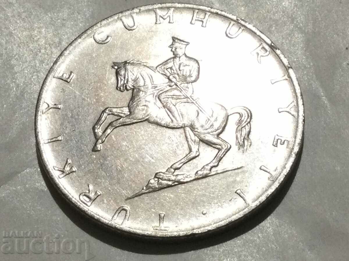 Turkey 5 lira 1975 Kemal Atatürk on horse coin large format with price 6.00 BGN | € 3.07 Turkey 5 lira 1975 Kemal Atatürk on horse coin large format with price 6.00 BGN | € 3.07