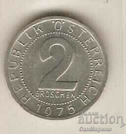+Австрия  2  гроша  1975 г.