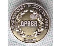 12307 Badge - Drava International Pistol Tournament - Sofia
