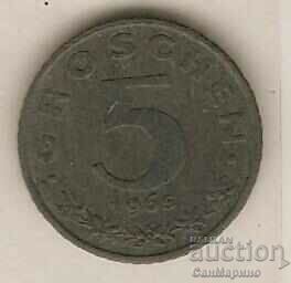 +Австрия  5  гроша  1965 г.