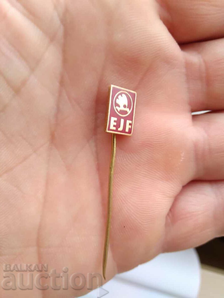 Auction 12319 Badge - Car Skoda Czechoslovakia - bronze enamel Auction 12319 Badge - Car Skoda Czechoslovakia - bronze enamel