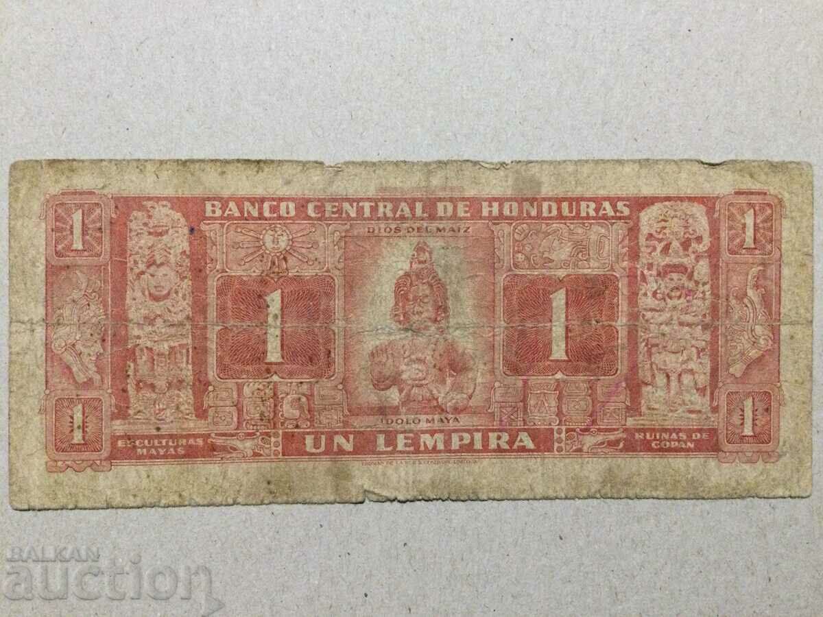 Honduras 1 lempira 1965 rare banknote and serial number with price 43.00 BGN | € 21.99 Honduras 1 lempira 1965 rare banknote and serial number with price 43.00 BGN | € 21.99