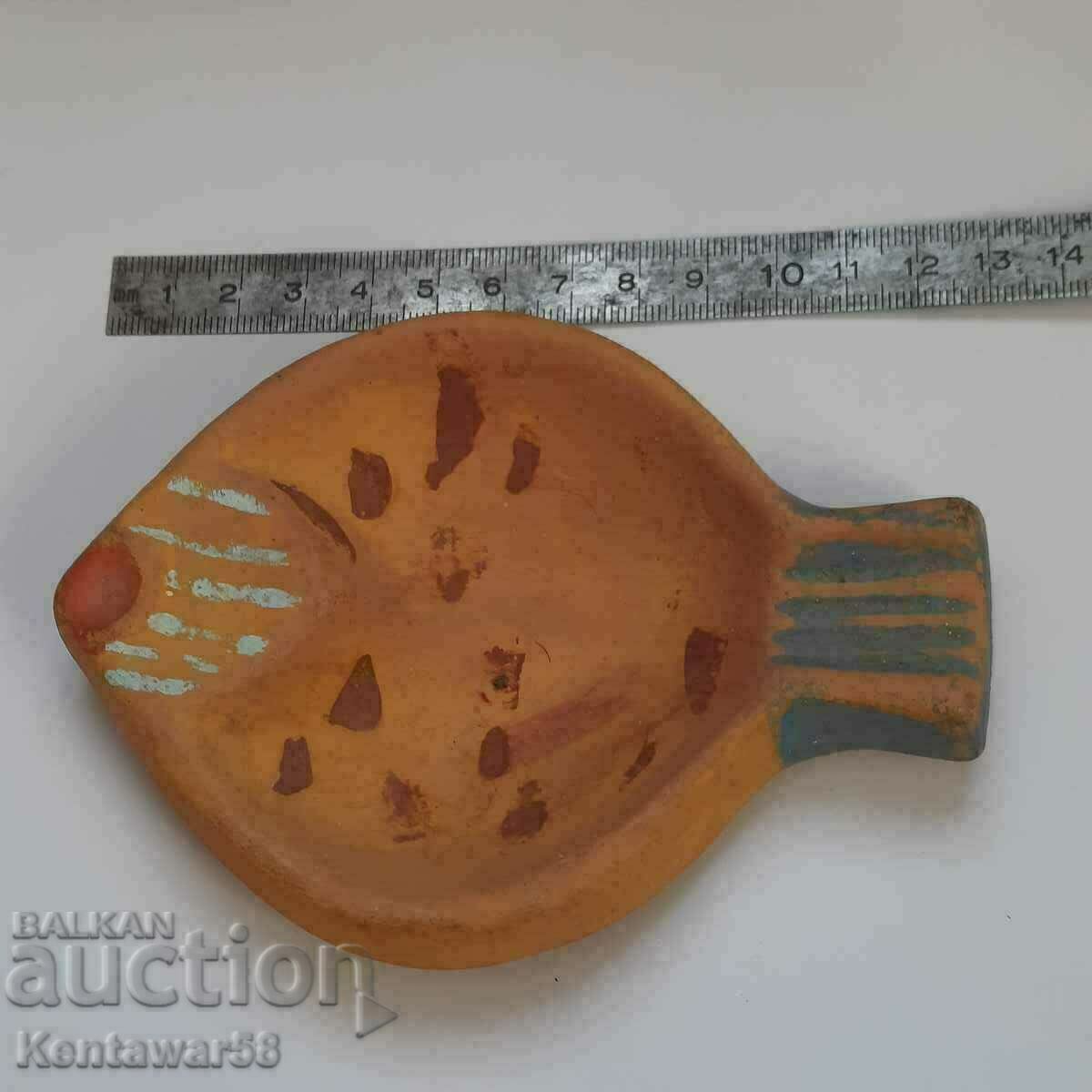 Ceramic ashtray - fish.