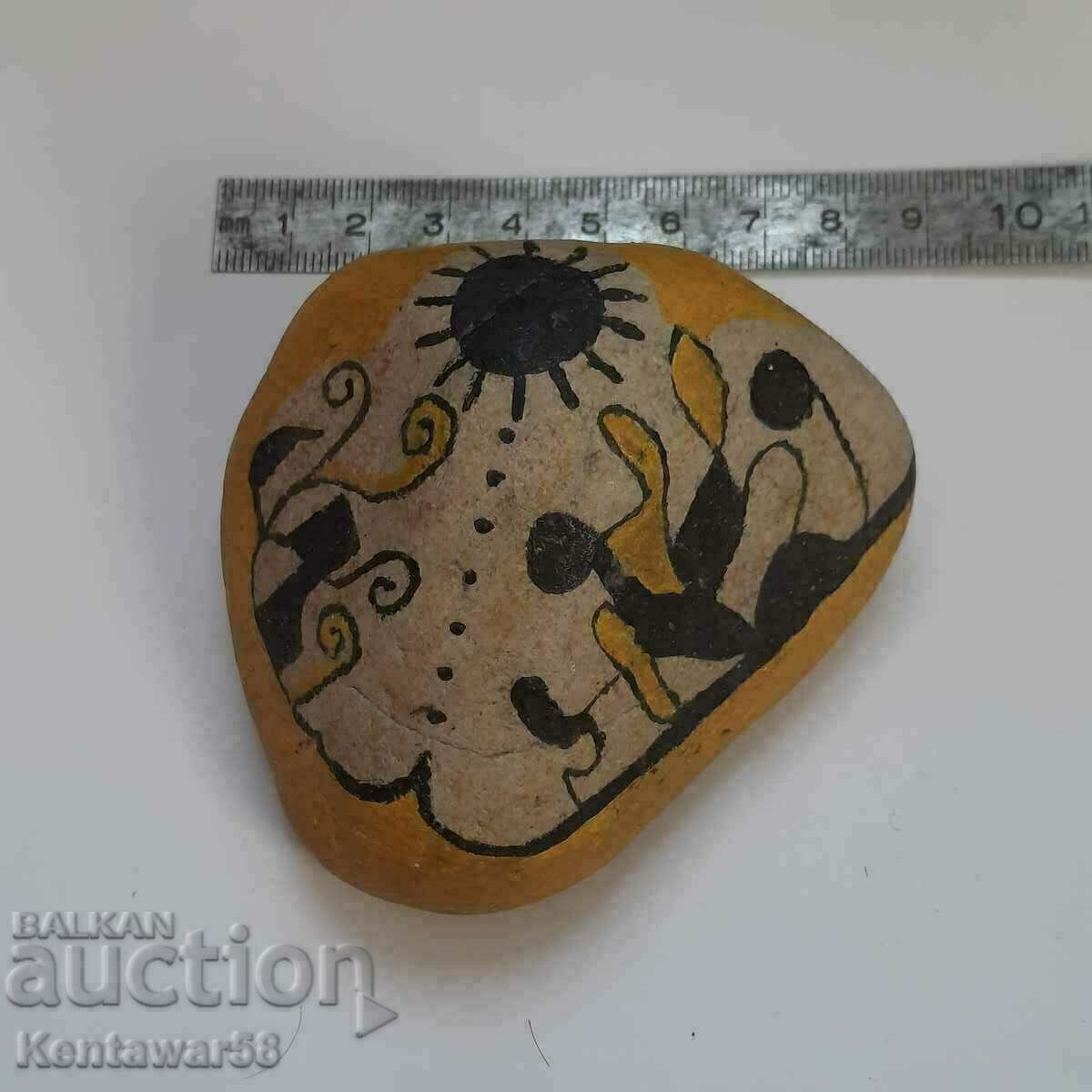 Drawing on stone. Drawing on stone.