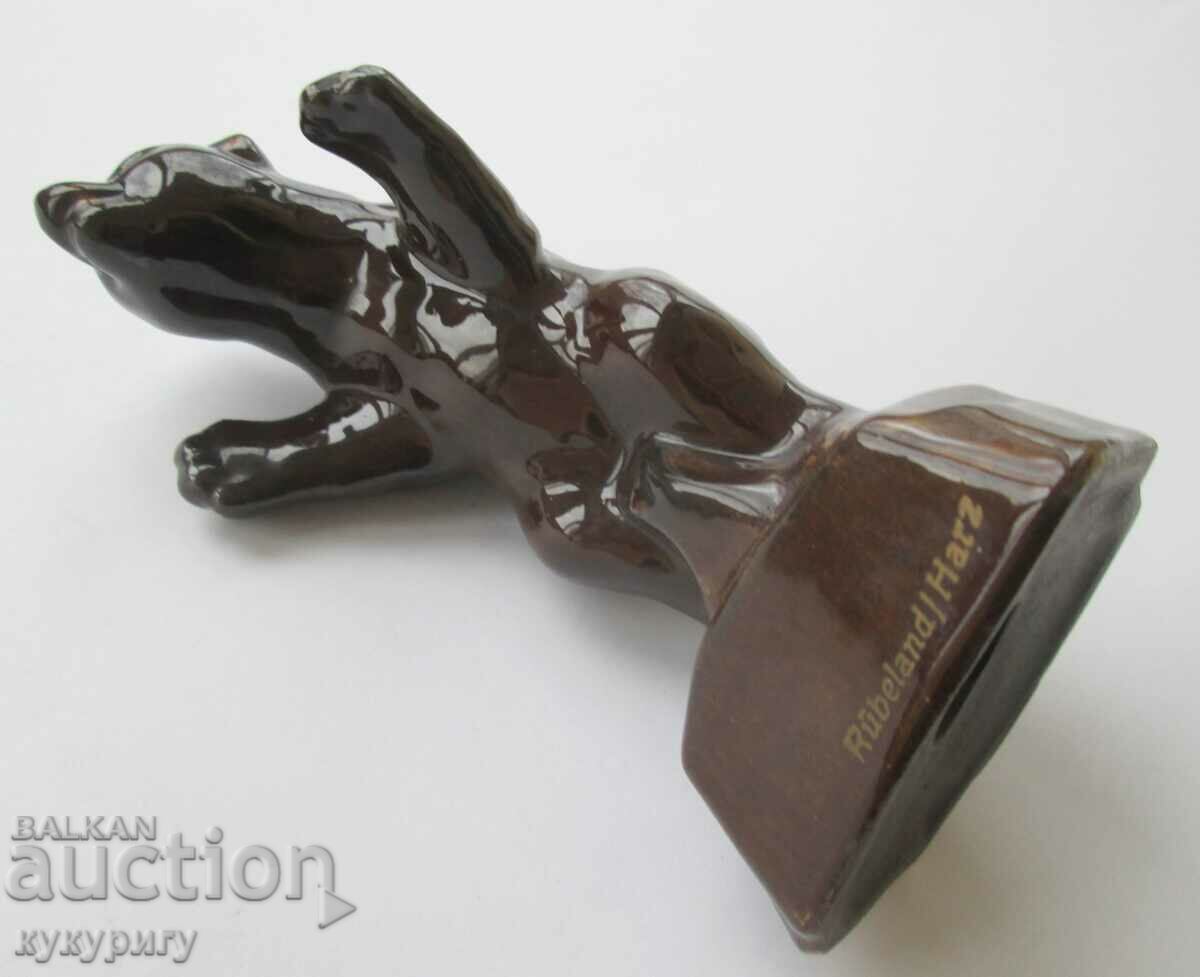 Old ceramic statuette figure angry bear Germany with price 50.00 BGN | € 25.56