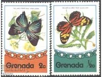 Clean Stamps Fauna Butterflies 1975 from Grenada