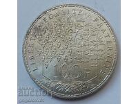 100 франка сребро Франция 1982 - сребърна монета #4