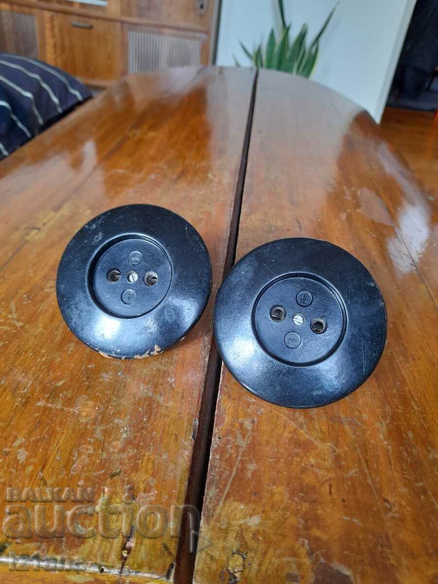 Old electrical outlet, contacts