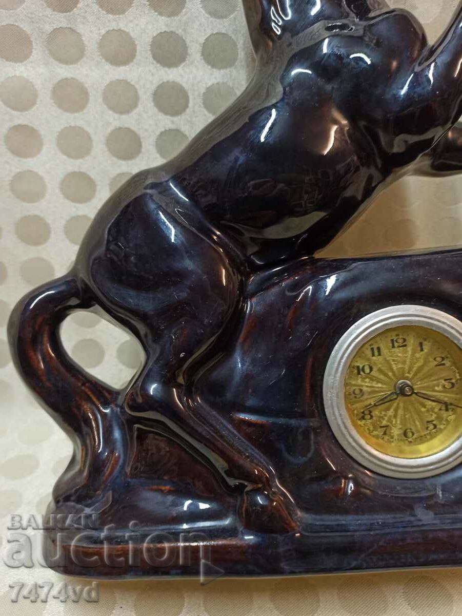 Auction GERMAN CERAMIC CLOCK CON Auction GERMAN CERAMIC CLOCK CON