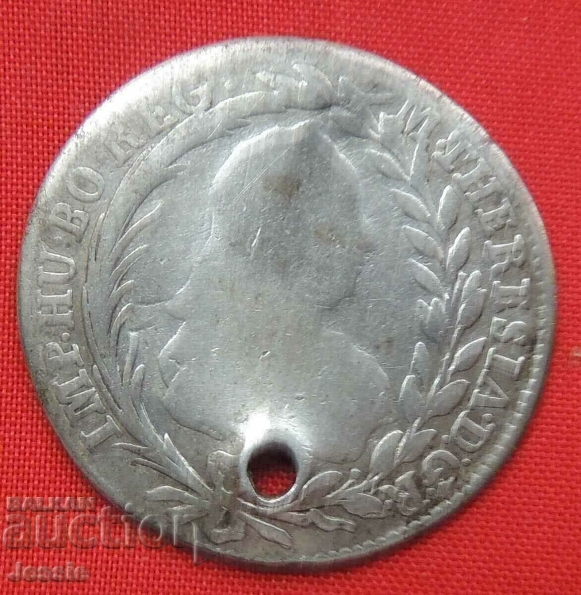 20 Kreuzer 1770 silver (Maria Theresa) with price 19.65 BGN | € 10.05