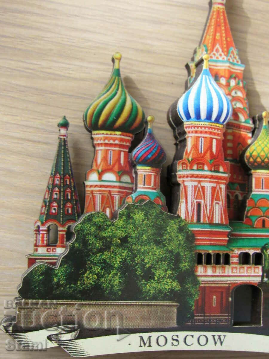 Delivery of Authentic 3D wooden magnet from Moscow, Russia- series- Delivery of Authentic 3D wooden magnet from Moscow, Russia- series-