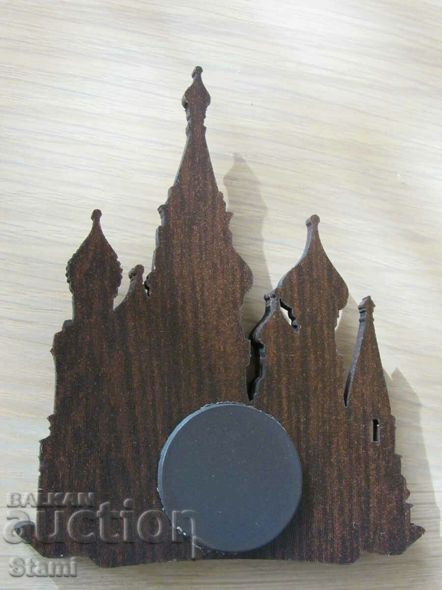 Authentic 3D wooden magnet from Moscow, Russia- series- - 7 Authentic 3D wooden magnet from Moscow, Russia- series- - 7