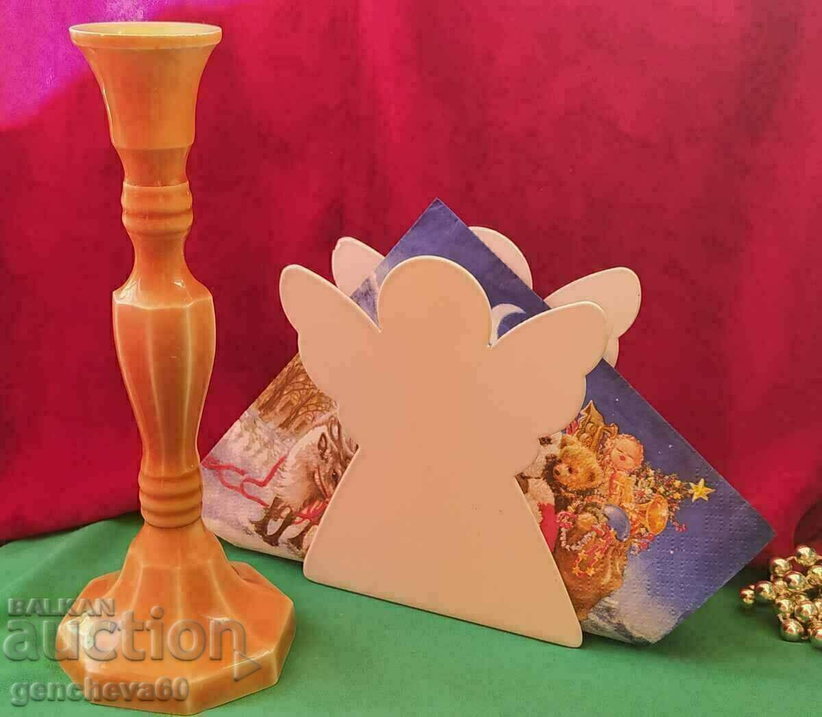 LOT Classic metal candle holder and napkin holder - 5