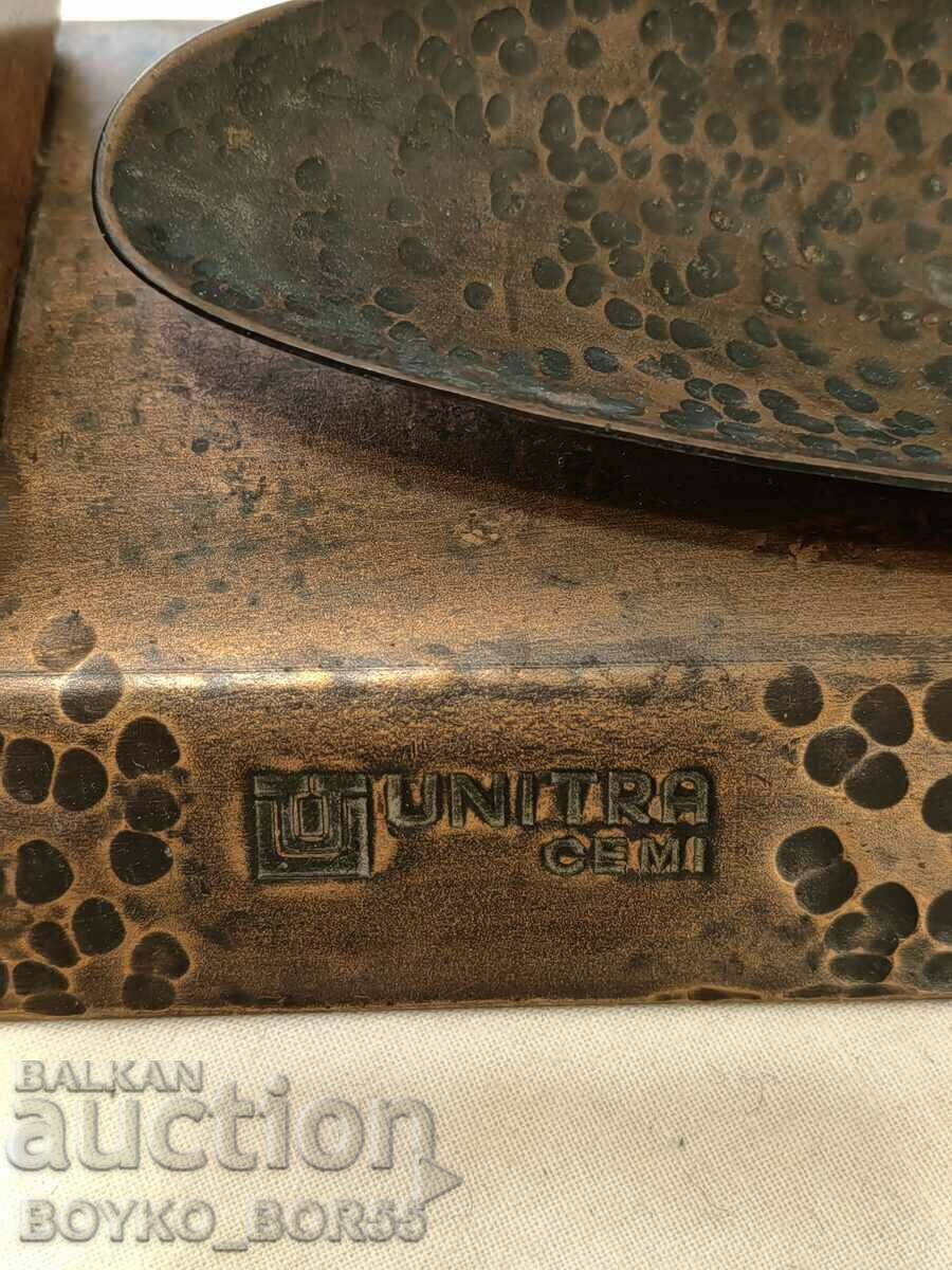 Polish Copper Soc Advertising Stationery Stand UNITRA CEMI - 5 Polish Copper Soc Advertising Stationery Stand UNITRA CEMI - 5